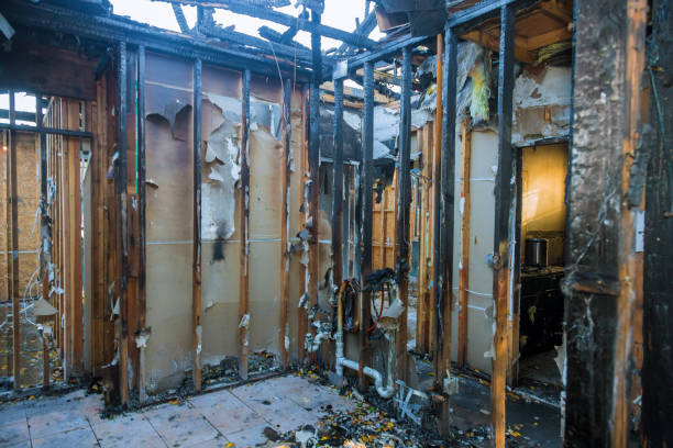 Professional Fire Damage Removal technician working in Boonville, CA